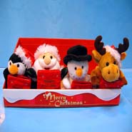 4Asst. X'mas Figures w/Stocking