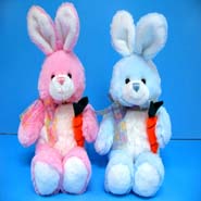 2Asst. Easter Bunny W/Carrot