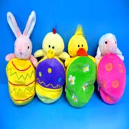 4Asst. Easter Animals in Egg
