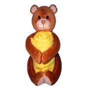 Brown Bear w/Blanket