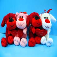 2Asst. Hugging Dogs w/Heart