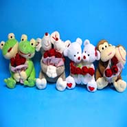 4Asst. Twin Animals w/Roses